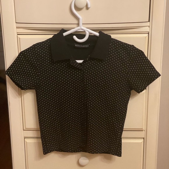 Brandy Melville Short sleeve collared button up - Picture 3 of 4